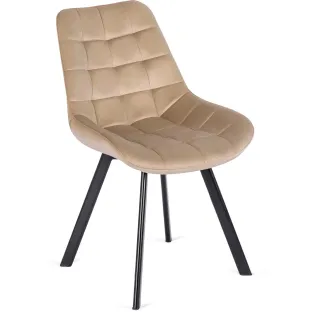Scaun Rivulus, 53x59x87 h cm, Catifea Beige
