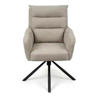 Scaun Rotativ Enzo, 60x60x92 h cm, Stofa, Beige