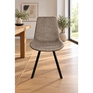 Scaun Rotativ Hollund, 59x43.5x89.5 h cm, Stofa Beige