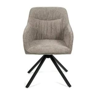 Scaun Rotativ Loren, 54x55x68 h cm, Stofa, Gri