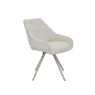 Scaun Rotativ Lumia, 64.5×55.5×84 h cm, Stofa, Beige/Crem