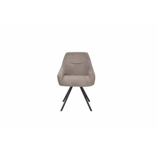 Scaun Rotativ Lumia, 64.5×55.5×84 h cm, Stofa, Maro/Gri