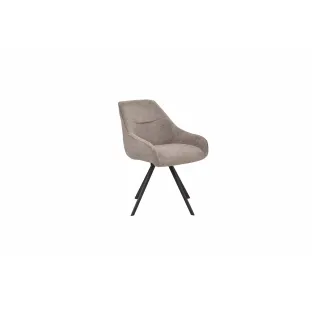 Scaun Rotativ Lumia, 64.5×55.5×84 h cm, Stofa, Maro/Gri
