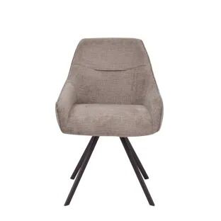 Scaun Rotativ Lumia, 64.5×55.5×84 h cm, Stofa, Maro/Gri