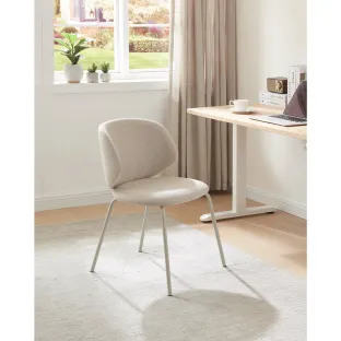 Scaun Skoga, 53x54x77 h cm, Metal/Stofa, Crem