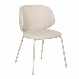 Scaun Skoga, 53x54x77 h cm, Metal/Stofa, Crem