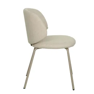 Scaun Skoga, 53x54x77 h cm, Metal/Stofa, Taupe