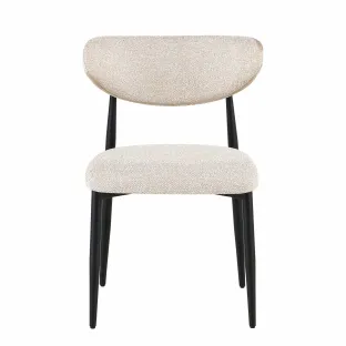 Scaun Zenith, 54x53x80 h cm, Structura Metalica/Stofa Beige