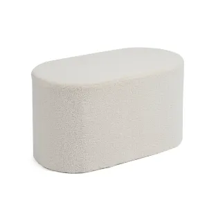 Taburet Adal, 81x45x41 h cm, Stofa, Alb