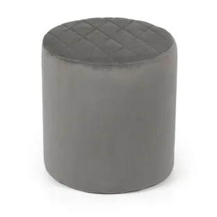 Taburet Cubo, 36x36x33 h cm, Catifea, Gri