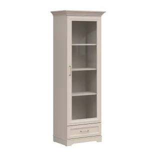 Vitrina Flandra REG1W1S 69.5x47x197 h cm, Pal Melaminat/MDF Casmir/Stejar Mauvella