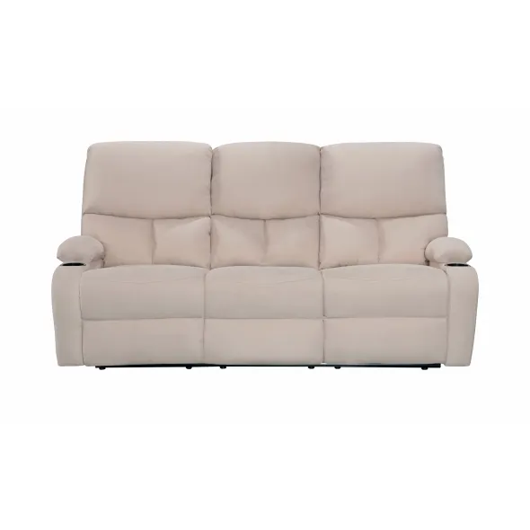 Canapea cu Recliner ASTHA 3RR, 187x94x102 cm, Stofa, Beige picture - 2