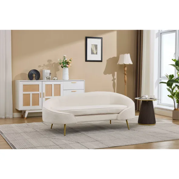 Canapea Estero, 180x81x67 h cm, Boucle Beige picture - 1