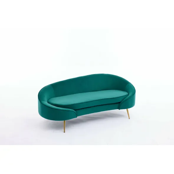Canapea Estero, 180x81x67 h cm, Catifea Verde picture - 4