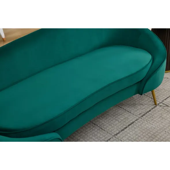 Canapea Estero, 180x81x67 h cm, Catifea Verde picture - 17
