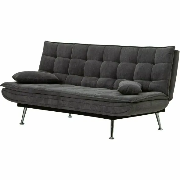 Canapea Extensibila Cambridge, 196x92x85 cm, Stofa Gri picture - 4