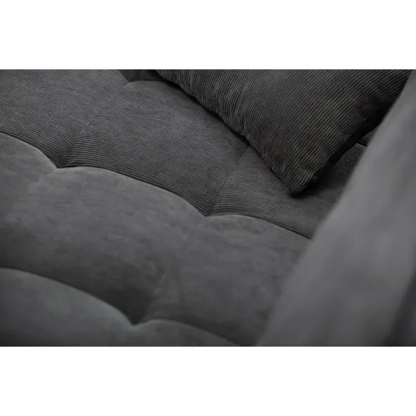 Canapea Extensibila Cambridge, 196x92x85 cm, Stofa Gri picture - 7