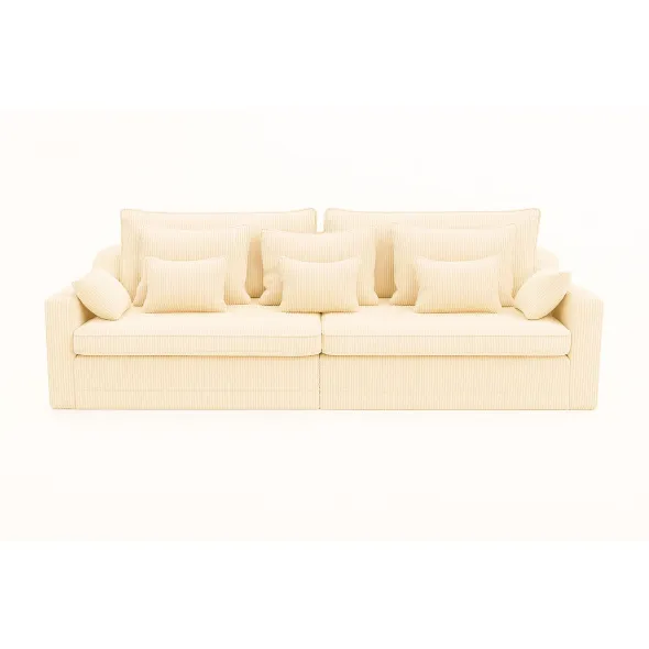 Canapea Extensibila Evora Extra Large, 276x137x71/92 cm, Stofa Lincoln 03 Crem picture - 1