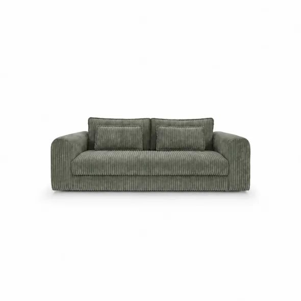 Canapea Extensibila Lil Buddy, 260x106x89 cm,  Stofa - Verde Olive picture - 1