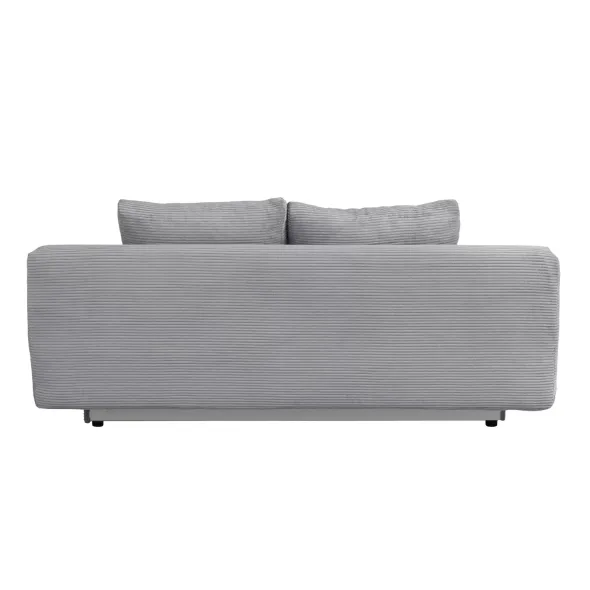 Canapea Extensibila Maranello, 3L, 200x95x95 cm, Stofa Gri picture - 4