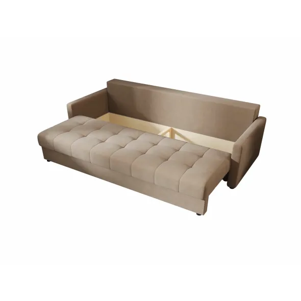 Canapea Extensibila Mostar, 220x84x72 h cm, Stofa, Beige picture - 5