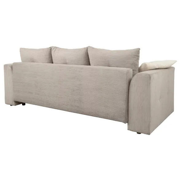 Canapea Extensibila Royal, 247x116x94 h cm, Stofa Raiata Beige picture - 3