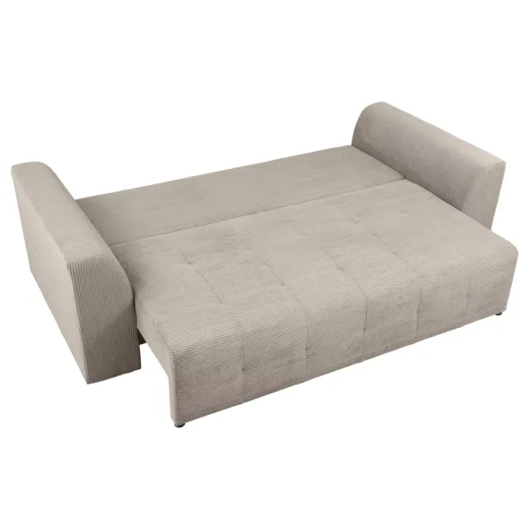 Canapea Extensibila Royal, 247x116x94 h cm, Stofa Raiata Beige picture - 4