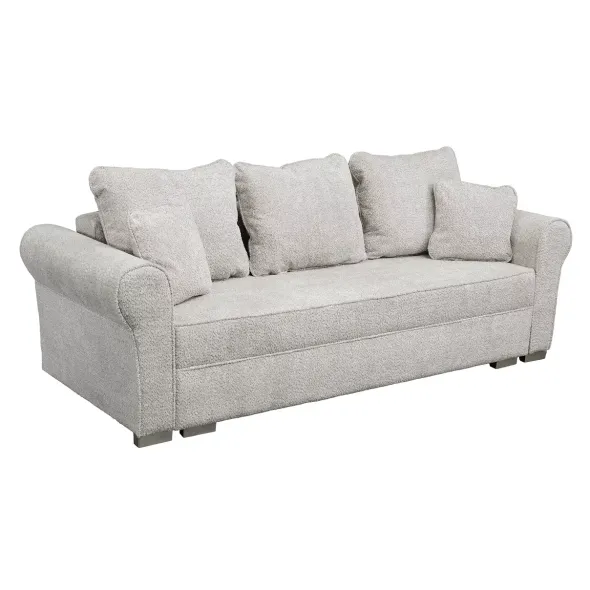 Canapea Extensibila Sara,235x90x75 h cm, Stofa Abriamo 02 Bej Inchis picture - 2