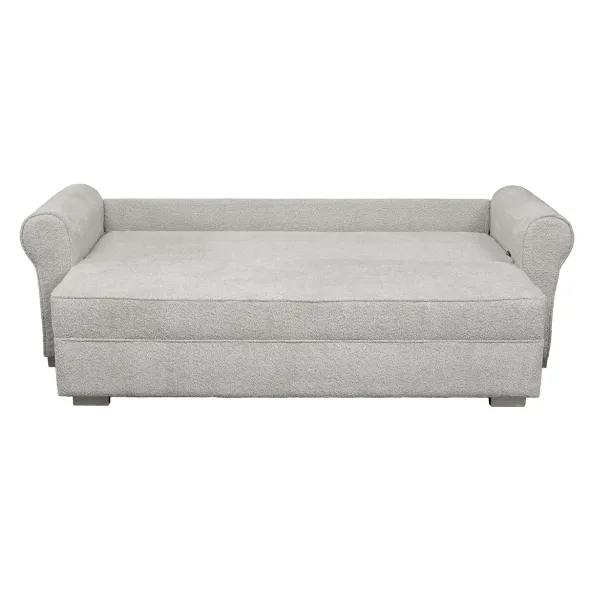 Canapea Extensibila Sara,235x90x75 h cm, Stofa Abriamo 02 Bej Inchis picture - 3
