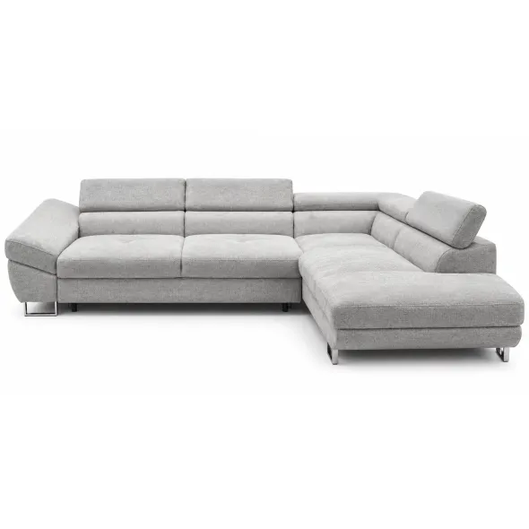 Coltar Extensibil Aragon,  282×235×74–84 h cm, Stofa Gri Albastrui picture - 2