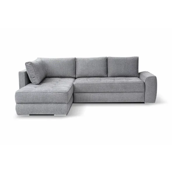 Coltar Extensibil Bari, Universal, 266x185x74-91 h cm, Stofa, Gri picture - 1