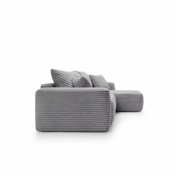 Coltar Extensibil Billy, Universal, 273x168x95 h cm, Stofa Raiata, Gri picture - 6