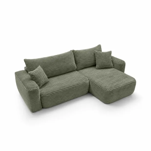 Coltar Extensibil Billy, Universal, 273x168x95 h cm, Stofa Raiata, Verde Olive picture - 1
