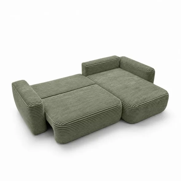 Coltar Extensibil Billy, Universal, 273x168x95 h cm, Stofa Raiata, Verde Olive picture - 2