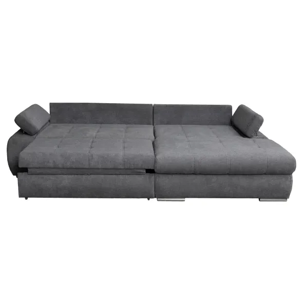 Coltar Extensibil Eternity, Spatiu de Depozitare, 295x177x90 h cm, Stofa, Gri picture - 8