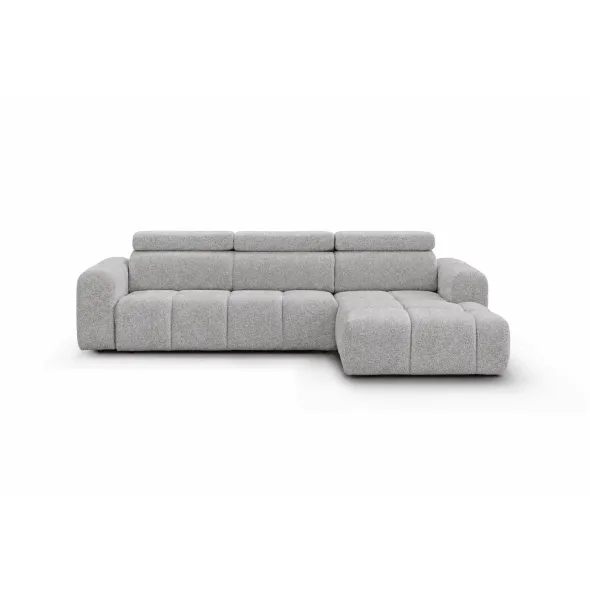 Coltar Extensibil Liguria, 300x185x84 h cm, Stofa Gri Deschis picture - 1