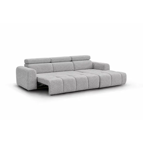 Coltar Extensibil Liguria, 300x185x84 h cm, Stofa Gri Deschis picture - 3