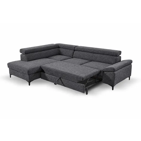 Coltar Extensibil Lonigo, 247x196x71-84 cm, Stofa Grafit Polaris 20 picture - 4