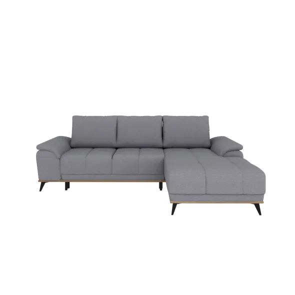 Coltar Extensibil Luigi, 262x168x85 h cm, Stofa, Gri Albastrui picture - 2
