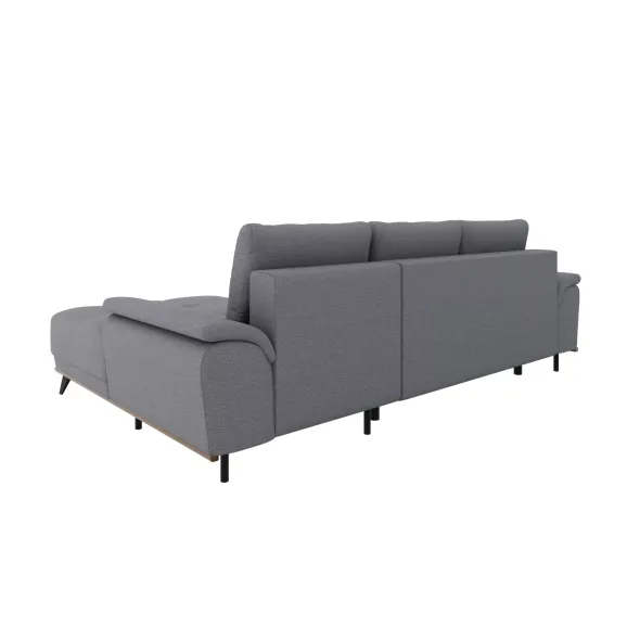 Coltar Extensibil Luigi, 262x168x85 h cm, Stofa, Gri Albastrui picture - 6