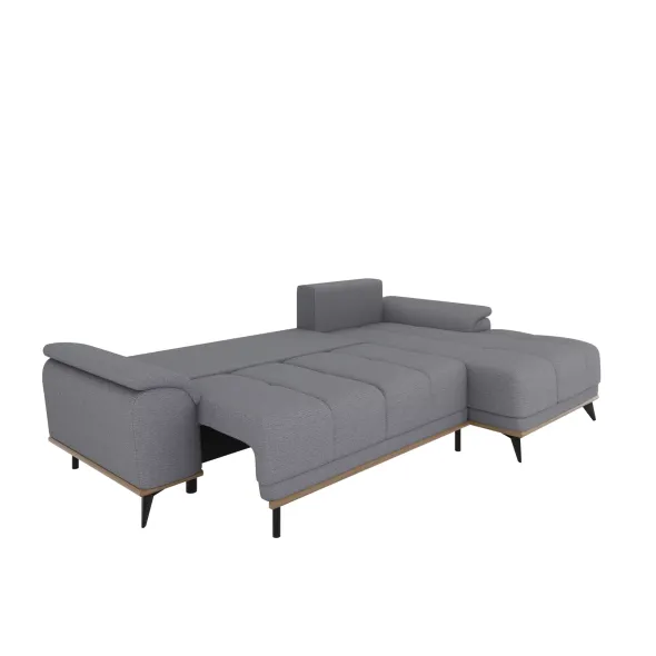 Coltar Extensibil Luigi, 262x168x85 h cm, Stofa, Gri Albastrui picture - 8