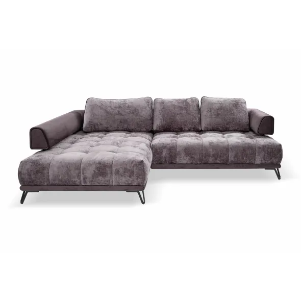 Coltar Fix Morgan, 262x184x87 cm, Stofa Grafit/Gri Inchis picture - 3
