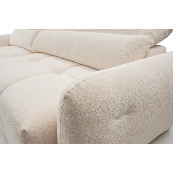 Coltar Nuti Cu Sezut Glisant Actionare Electrica, 294x170x79-95 h cm, Stofa, Beige picture - 5
