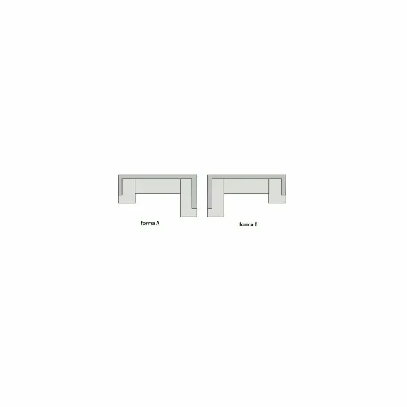 Coltar Portimao Forma U, 364x248x86 h cm, Stofa, Verde picture - 5