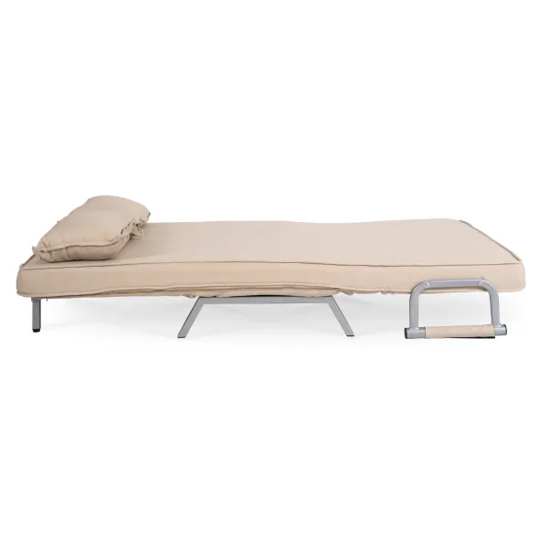 Fotoliu Dublu Extensibil Bamako 2, 105.5x72-185x83 cm, Stofa, Beige picture - 8