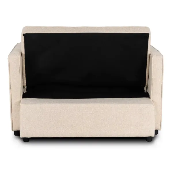 Fotoliu Extensibil Karole, 120x100-193x87 h cm, Stofa, Beige picture - 8