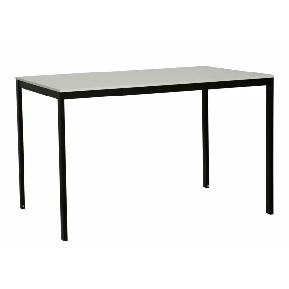 Masa Andes, 120x75x75 h cm, Metal/Pal Melaminat, Negru/Alb picture - 1