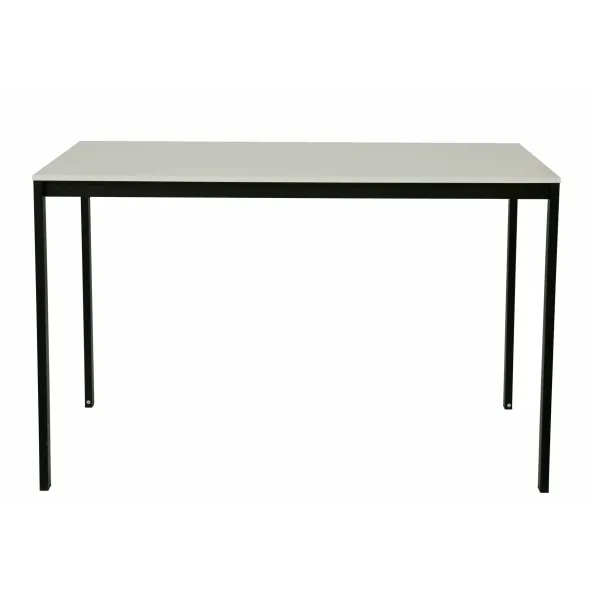 Masa Andes, 120x75x75 h cm, Metal/Pal Melaminat, Negru/Alb picture - 2