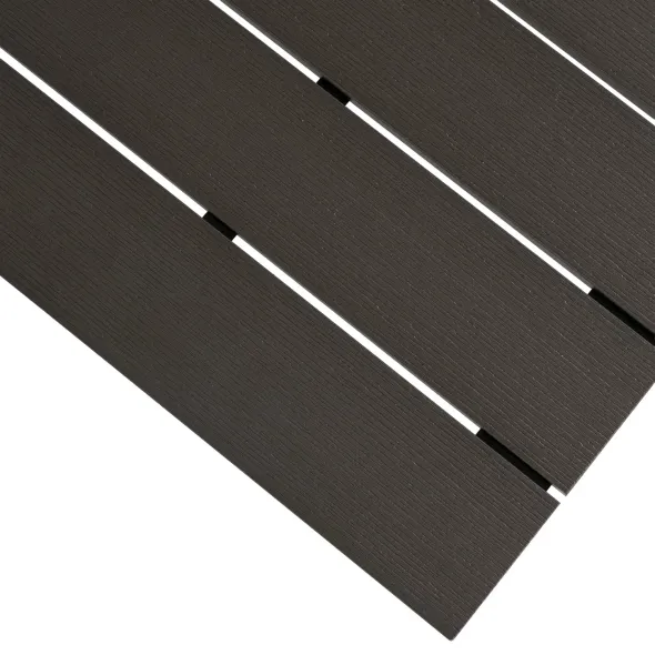 Masa De Gradina Extensibila Arges, 160-210x90x74 cm, Metal/Compozit, Negru/Gri picture - 6