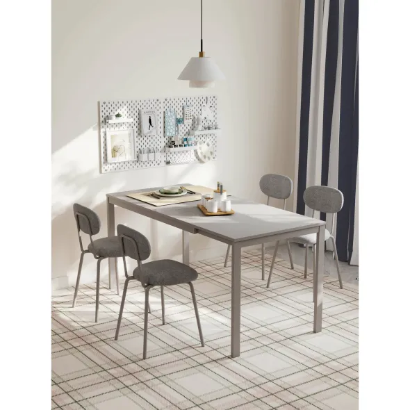 Masa Extensibila Honik, 120-180x74x75 h cm, Metal/Pal Melaminat, Taupe picture - 2